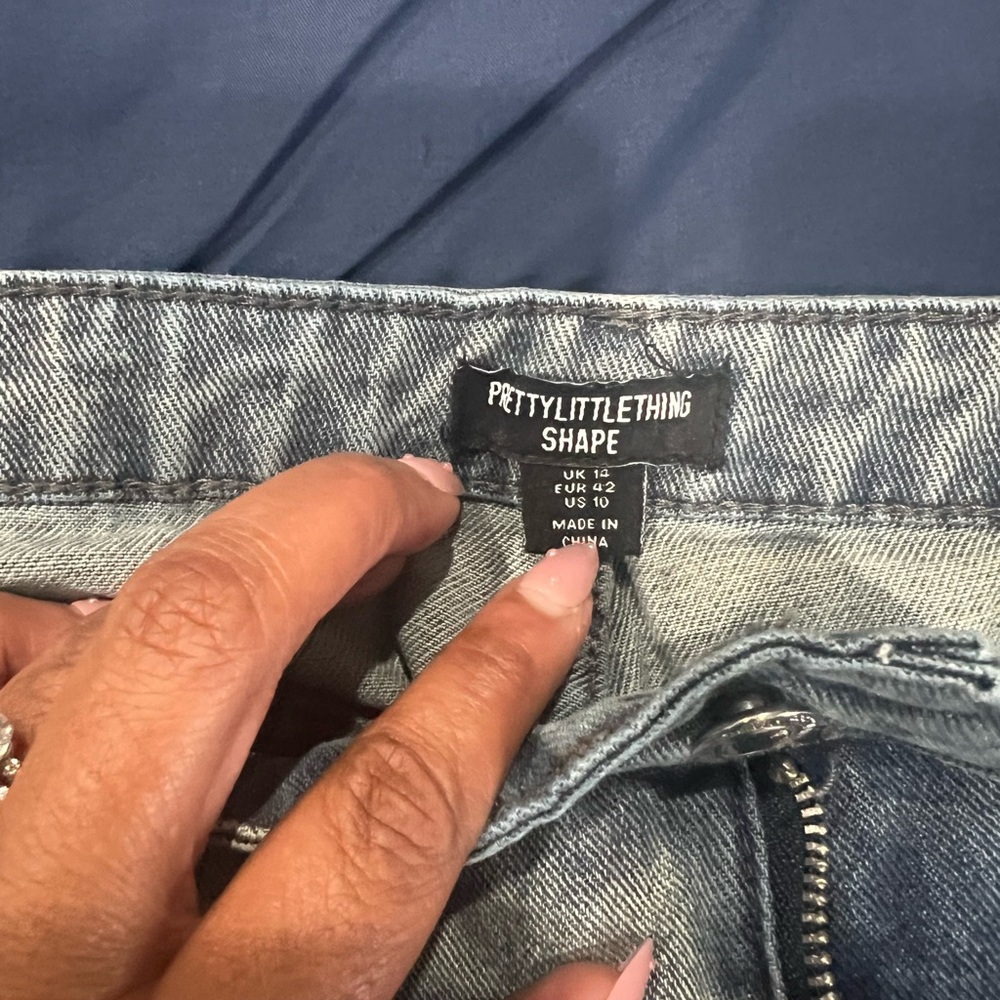 Shape Acid Wash Denim Set – Crop Top & Flare Jeans - Picture 8 of 8